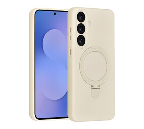 TUNIQ TUNIQ Galaxy S25 FE Backcover hoesje - Magsafe With Ring Stand - Hanger - Antique White