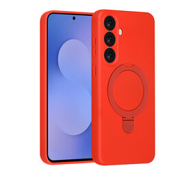 TUNIQ TUNIQ Galaxy S25 FE Backcover hoesje - Magsafe With Ring Stand - Hanger - Classic Red