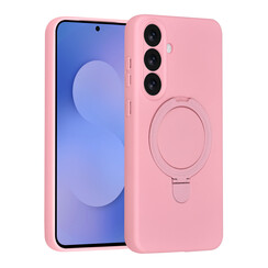 TUNIQ Galaxy S25 FE Back cover coque - Magsafe With Ring Stand - Hanger - Sakura Pink
