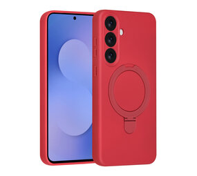 TUNIQ TUNIQ Galaxy S25 FE Back cover coque - Magsafe With Ring Stand - Hanger - Cherry Red