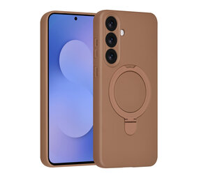 TUNIQ TUNIQ Galaxy S25 FE Back cover coque - Magsafe With Ring Stand - Hanger - Desert Brown