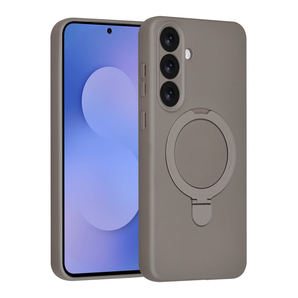 TUNIQ TUNIQ Galaxy S25 FE Back cover coque - Magsafe With Ring Stand - Hanger - Titanium Grey TUNIQ TUNIQ Galaxy S25 FE Back cover coque - Magsafe With Ring Stand - Hanger - Titanium Grey