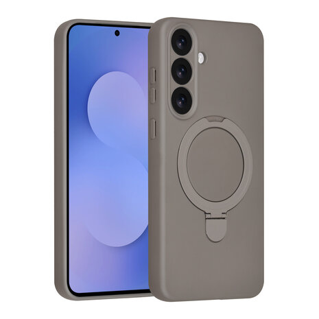 TUNIQ TUNIQ Galaxy S25 FE Back cover coque - Magsafe With Ring Stand - Hanger - Titanium Grey TUNIQ TUNIQ Galaxy S25 FE Back cover coque - Magsafe With Ring Stand - Hanger - Titanium Grey