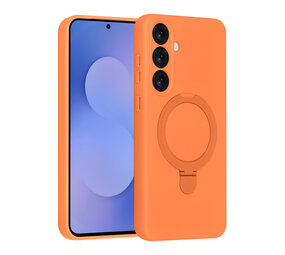 TUNIQ TUNIQ Galaxy S25 FE Backcover hoesje - Magsafe With Ring Stand - Hanger - Tangerine Orange