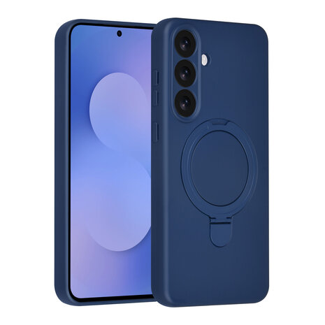 TUNIQ TUNIQ Galaxy S25 FE Backcover hoesje - Magsafe With Ring Stand - Hanger - Navy Blue TUNIQ TUNIQ Galaxy S25 FE Backcover hoesje - Magsafe With Ring Stand - Hanger - Navy Blue