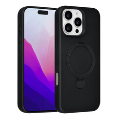 TUNIQ iPhone 16 Pro Max Back-Cover hul - Magsafe With Ring Stand - Hanger - Schwarz
