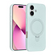 TUNIQ TUNIQ iPhone 16 Backcover hoesje - Magsafe With Ring Stand - Hanger - Mint Green TUNIQ TUNIQ iPhone 16 Backcover hoesje - Magsafe With Ring Stand - Hanger - Mint Green
