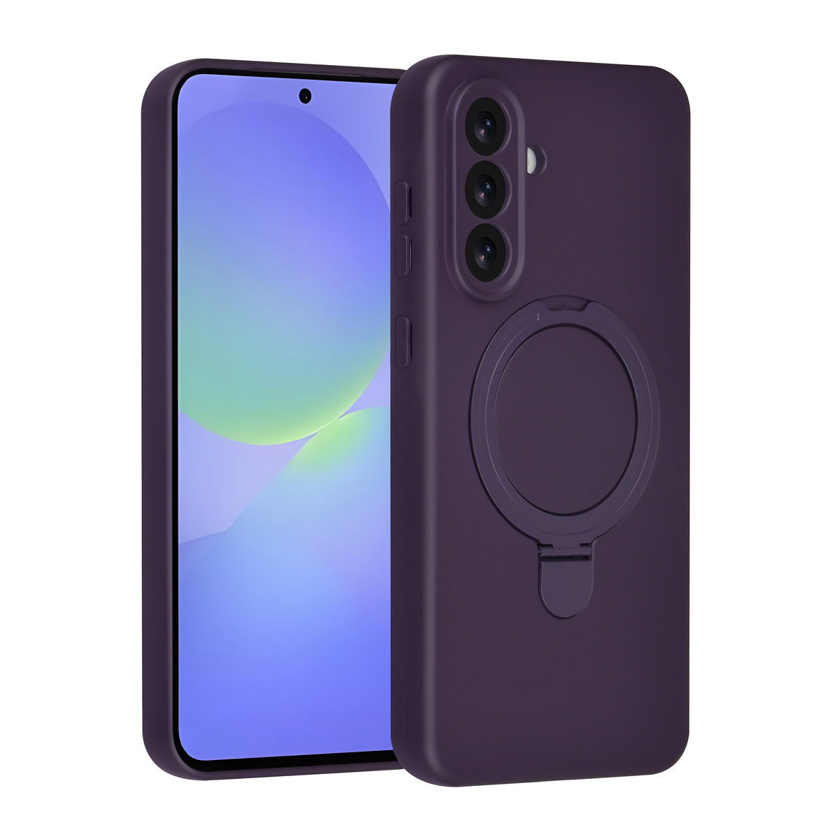 TUNIQ TUNIQ Galaxy A36 Backcover hoesje - Magsafe With Ring Stand - Hanger - Grape Purple