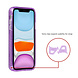 TUNIQ TUNIQ iPhone 11 Back cover case - Magsafe - Glitter - Hanger - Purple