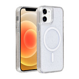 TUNIQ TUNIQ iPhone 12 - 12 Pro Back cover case - Magsafe - Glitter - Hanger - Transparent TUNIQ TUNIQ iPhone 12 - 12 Pro Back cover case - Magsafe - Glitter - Hanger - Transparent