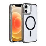 TUNIQ TUNIQ iPhone 12 - 12 Pro Backcover hoesje - Magsafe - Glitter - Hanger - Zwart