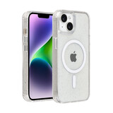 TUNIQ TUNIQ iPhone 14 Backcover hoesje - Magsafe - Glitter - Hanger - Transparant
