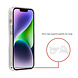 TUNIQ TUNIQ iPhone 14 Back cover coque - Magsafe - Glitter - Hanger - Transparent