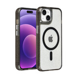TUNIQ TUNIQ iPhone 15 Backcover hoesje - Magsafe - Glitter - Hanger - Zwart
