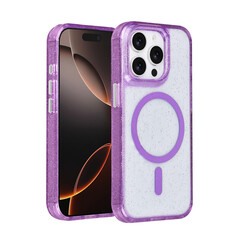 TUNIQ iPhone 15 Pro Back cover case - Magsafe - Glitter - Hanger - Purple