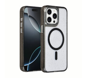 TUNIQ TUNIQ iPhone 15 Pro Max Back cover case - Magsafe - Glitter - Hanger - Black TUNIQ TUNIQ iPhone 15 Pro Max Back cover case - Magsafe - Glitter - Hanger - Black