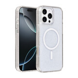 TUNIQ TUNIQ iPhone 16 Pro Max Back cover coque - Magsafe - Glitter - Hanger - Transparent TUNIQ TUNIQ iPhone 16 Pro Max Back cover coque - Magsafe - Glitter - Hanger - Transparent