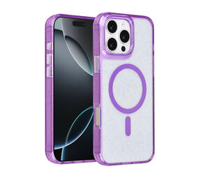 TUNIQ TUNIQ iPhone 16 Pro Max Backcover hoesje - Magsafe - Glitter - Hanger - Paars TUNIQ TUNIQ iPhone 16 Pro Max Backcover hoesje - Magsafe - Glitter - Hanger - Paars