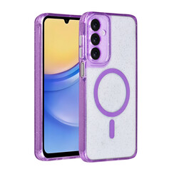 TUNIQ Galaxy A15 5G Back cover case - Magsafe - Glitter - Hanger - Purple