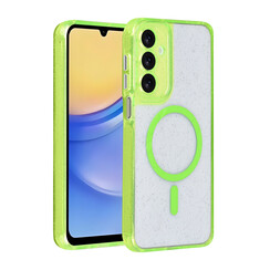 TUNIQ Galaxy A15 5G Back cover case - Magsafe - Glitter - Hanger - Green