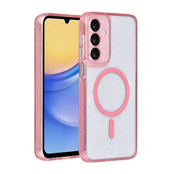 TUNIQ Galaxy A16 5G Back-Cover hul - Magsafe - Glitter - Hanger - Rosa