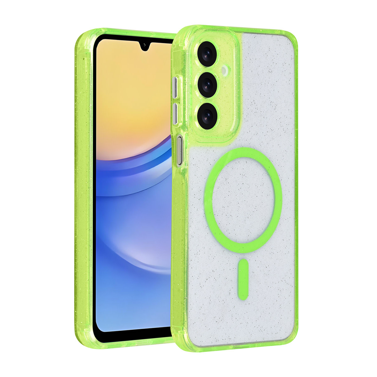 TUNIQ TUNIQ Galaxy A16 5G Backcover hoesje - Magsafe - Glitter - Hanger - Groen