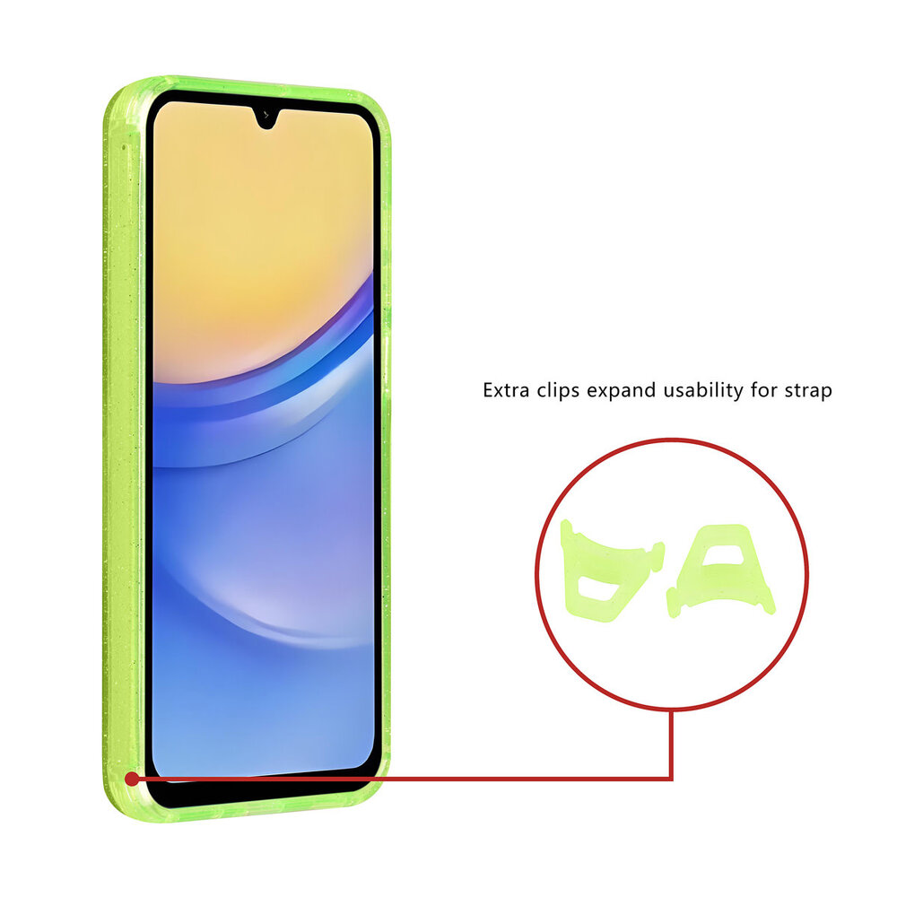 TUNIQ TUNIQ Galaxy A16 5G Back cover coque - Magsafe - Glitter - Hanger - Vert