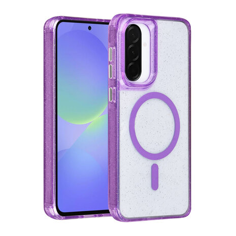 TUNIQ TUNIQ Galaxy A36 Back-Cover hul - Magsafe - Glitter - Hanger - Lila