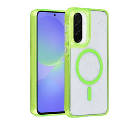 TUNIQ TUNIQ Galaxy A36 Backcover hoesje - Magsafe - Glitter - Hanger - Groen