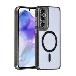 TUNIQ Galaxy A55 Back cover case - Magsafe - Glitter - Hanger - Black
