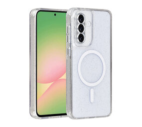 TUNIQ TUNIQ Galaxy A56 Back-Cover hul - Magsafe - Glitter - Hanger - Transparent