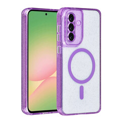TUNIQ Galaxy A56 Back cover case - Magsafe - Glitter - Hanger - Purple