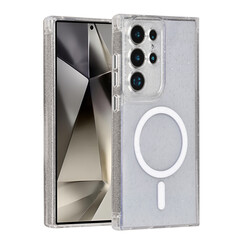 TUNIQ Galaxy S24 Ultra Back cover case - Magsafe - Glitter - Hanger - Transparent