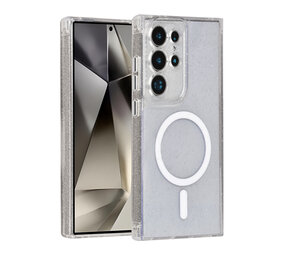 TUNIQ TUNIQ Galaxy S24 Ultra Back cover case - Magsafe - Glitter - Hanger - Transparent