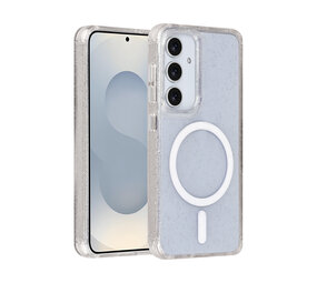 TUNIQ TUNIQ Galaxy S25 Back cover case - Magsafe - Glitter - Hanger - Transparent