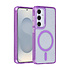 TUNIQ Galaxy S25 Back cover coque - Magsafe - Glitter - Hanger - Violet