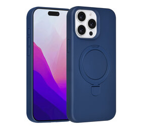 TUNIQ TUNIQ iPhone 15 Pro Max Backcover hoesje - Magsafe With Ring Stand - Hanger - Navy Blue TUNIQ TUNIQ iPhone 15 Pro Max Backcover hoesje - Magsafe With Ring Stand - Hanger - Navy Blue