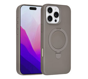 TUNIQ TUNIQ iPhone 16 Pro Max Backcover hoesje - Magsafe With Ring Stand - Hanger - Titanium Grey