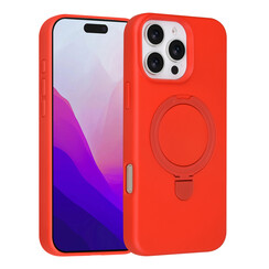 TUNIQ iPhone 16 Pro Max Backcover hoesje - Magsafe With Ring Stand - Hanger - Classic Red