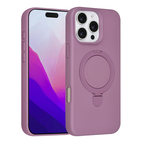 TUNIQ TUNIQ iPhone 16 Pro Max Back cover case - Magsafe With Ring Stand - Hanger - Sunset Purple