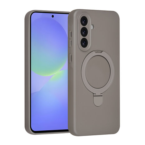 TUNIQ TUNIQ Galaxy A36 Backcover hoesje - Magsafe With Ring Stand - Hanger - Titanium Grey TUNIQ TUNIQ Galaxy A36 Backcover hoesje - Magsafe With Ring Stand - Hanger - Titanium Grey