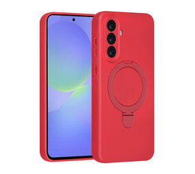 TUNIQ TUNIQ Galaxy A36 Back cover coque - Magsafe With Ring Stand - Hanger - Cherry Red TUNIQ TUNIQ Galaxy A36 Back cover coque - Magsafe With Ring Stand - Hanger - Cherry Red