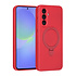TUNIQ Galaxy A36 Backcover hoesje - Magsafe With Ring Stand - Hanger - Cherry Red TUNIQ Galaxy A36 Backcover hoesje - Magsafe With Ring Stand - Hanger - Cherry Red