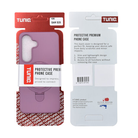 TUNIQ TUNIQ Galaxy S25 Backcover hoesje - Magsafe With Ring Stand - Hanger - Sunset Purple TUNIQ TUNIQ Galaxy S25 Backcover hoesje - Magsafe With Ring Stand - Hanger - Sunset Purple