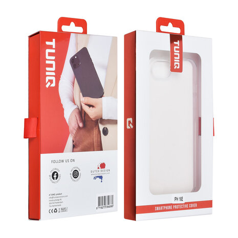 TUNIQ TUNIQ iPhone 16e/17e Back cover case - Transparent TUNIQ TUNIQ iPhone 16e/17e Back cover case - Transparent