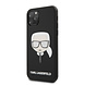 Karl Lagerfeld Karl Lagerfeld iPhone 11 Pro Back cover case - Embossed Glitter Cover - Black