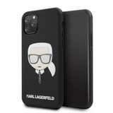 Karl Lagerfeld Karl Lagerfeld iPhone 11 Pro Backcover hoesje - Embossed Glitter Cover - Zwart
