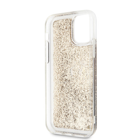 Karl Lagerfeld Karl Lagerfeld iPhone 11 Pro Back cover case - Transparent Glitter Signature - Gold Karl Lagerfeld Karl Lagerfeld iPhone 11 Pro Back cover case - Transparent Glitter Signature - Gold