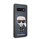 Karl Lagerfeld Karl Lagerfeld Galaxy S10 Back cover case - Embossed Ikonik Karl - Navy