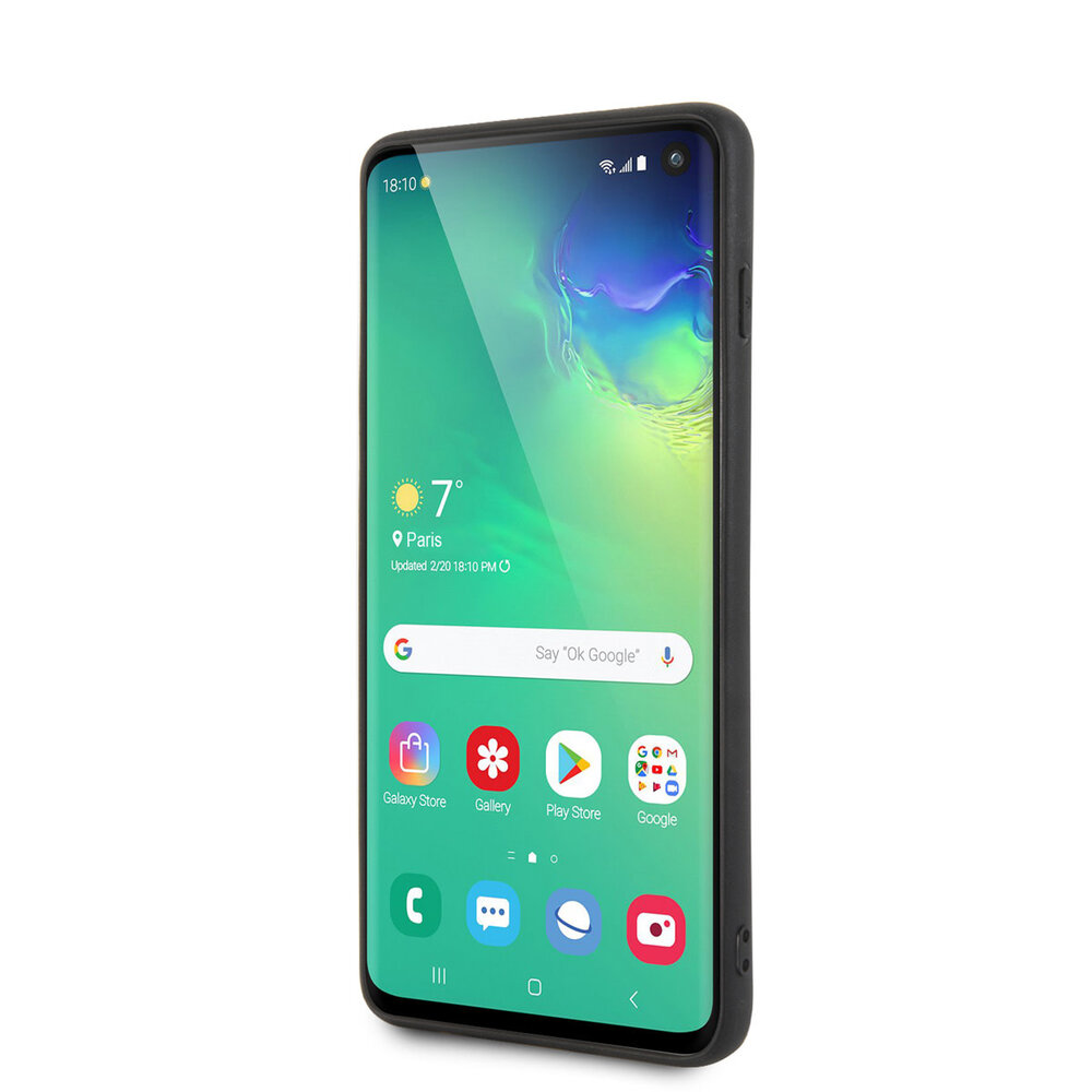 Karl Lagerfeld Karl Lagerfeld Galaxy S10 Backcover hoesje - Embossed Ikonik Karl - Navy Karl Lagerfeld Karl Lagerfeld Galaxy S10 Backcover hoesje - Embossed Ikonik Karl - Navy